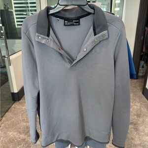 Under Armour Men's Gray Button Up Sweater Size Medium